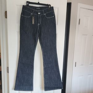 Y2K Low Rise London Jeans metallic denim